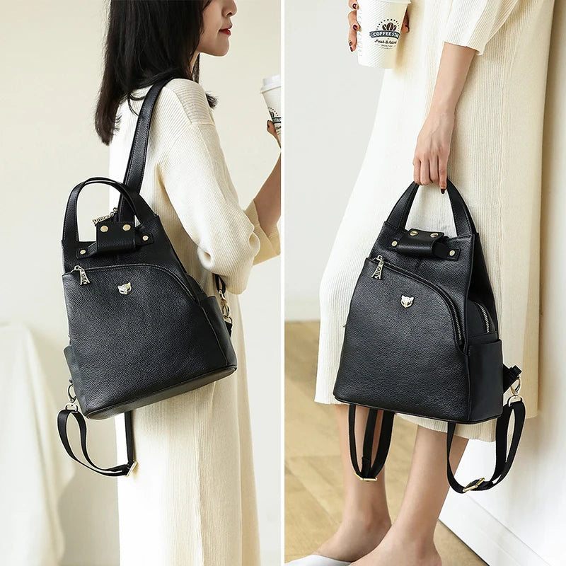 Mochila-Bolso 2 en 1 FOXER "Urban Spirit" - Piel Granulada