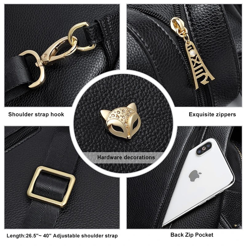 Mochila-Bolso 2 en 1 FOXER "Urban Spirit" - Piel Granulada