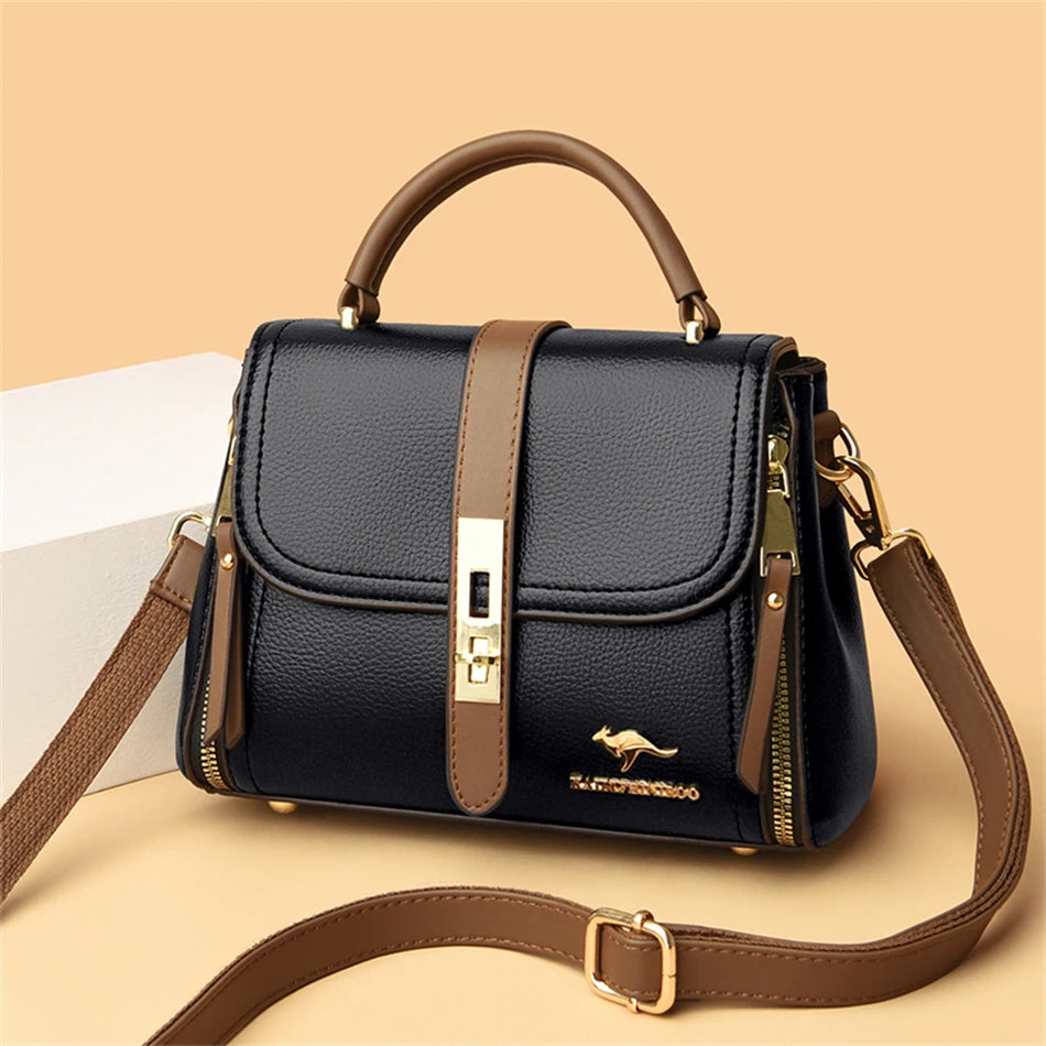 "Urban Duo" Shoulder and Handbag - Contrasting Elegance - Luxury - Fashion 2025