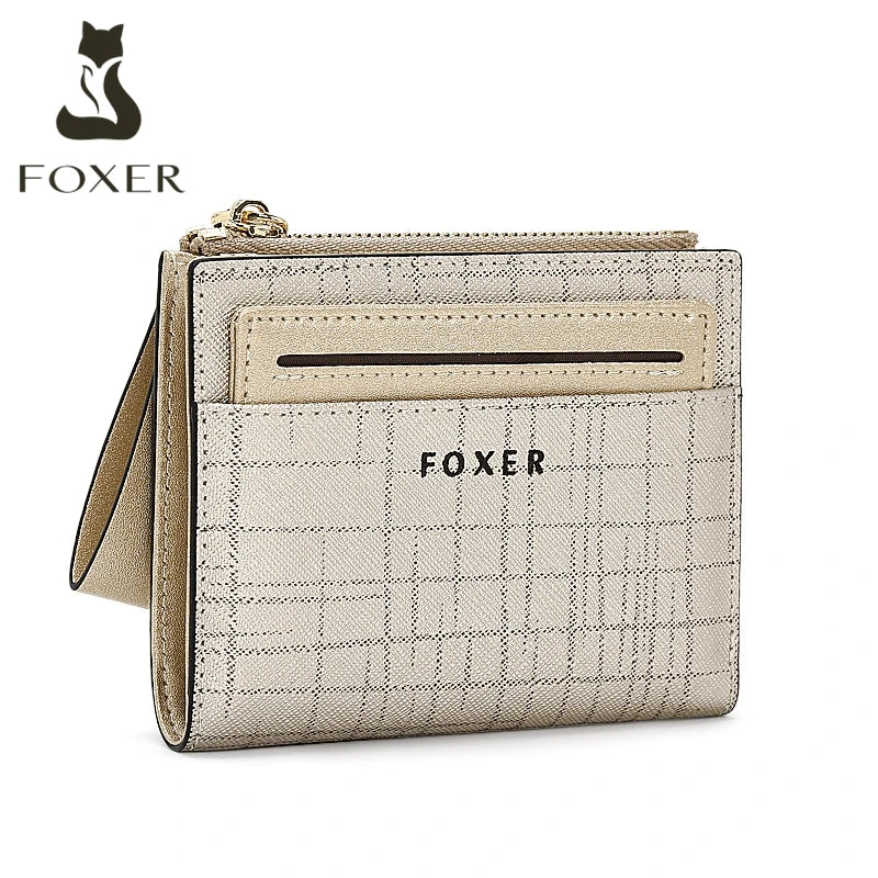 Billetera Compacta FOXER Spillt 2025: Esencialismo Elegante en Rosa Rubor