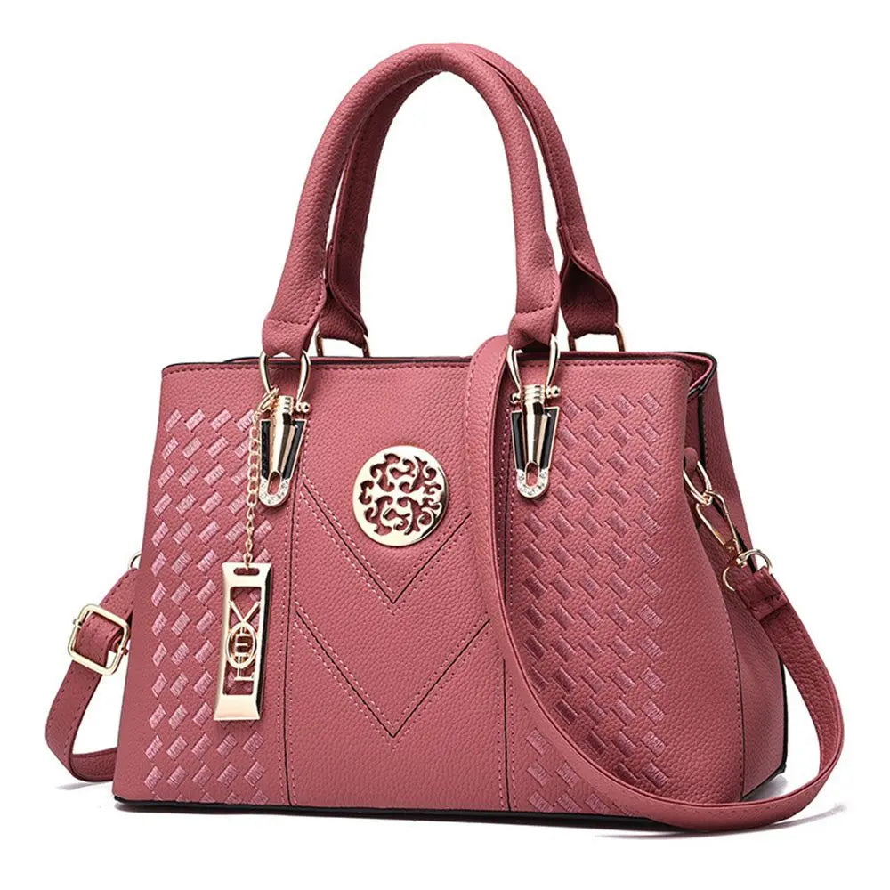 Elegant "Textured Luxury" Satchel Bag - Fashion 2025