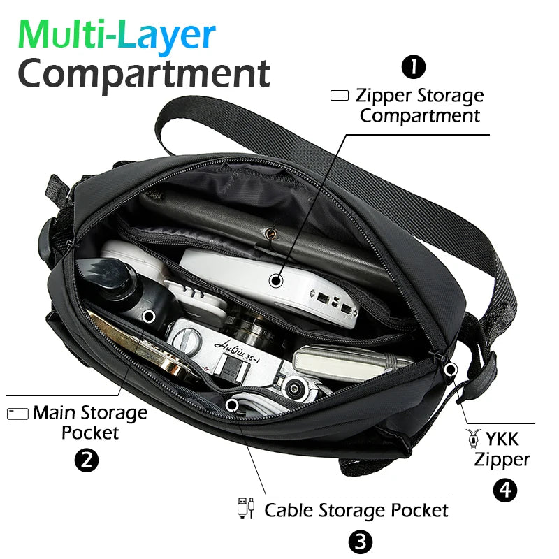 Riñonera BANGE "Urban Sling Pro" Impermeable - Libertad y Estética Técnica