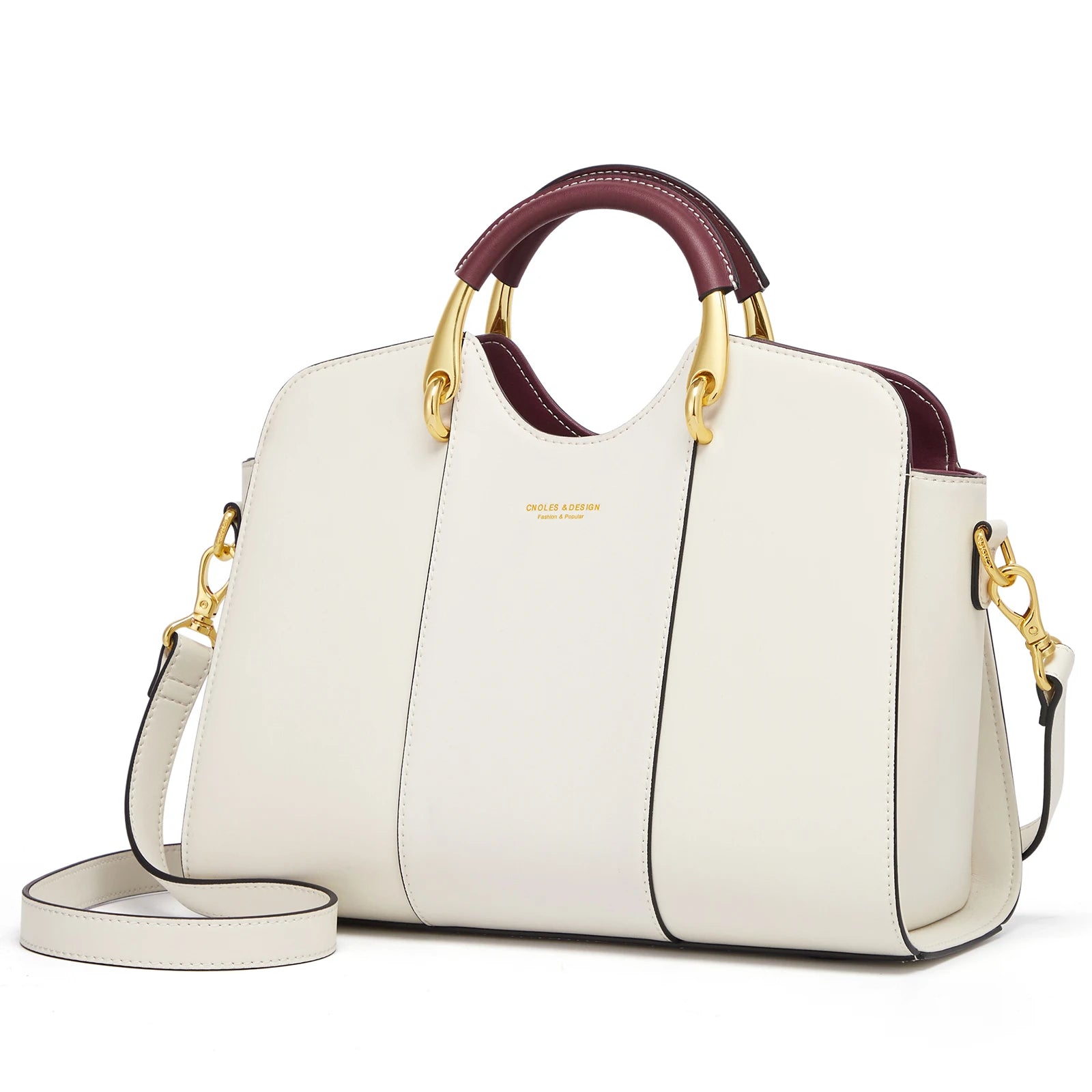 Bolso Satchel CNOLES - Minimalismo Chic en Tonos Neutros - Bandolera de mano para un estilo sofisticado