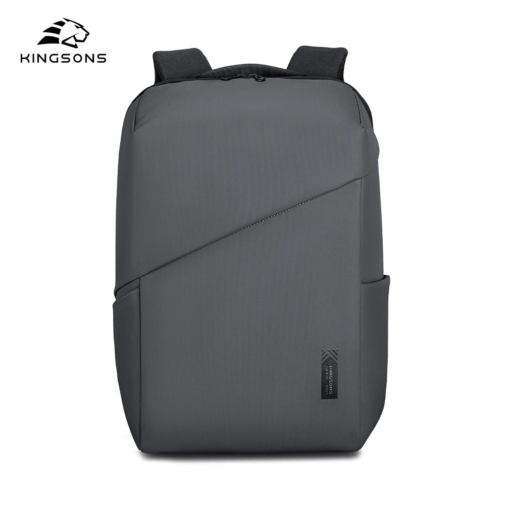 Mochila de negocios Kingsons "Urban Structure" - Capacidad y Diseño Geométrico abierto de 15,6 pulgadas 180°