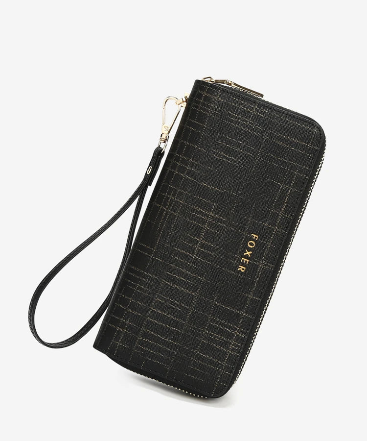 Billetera Larga FOXER para damas: Organización Premium en colores Glaciares