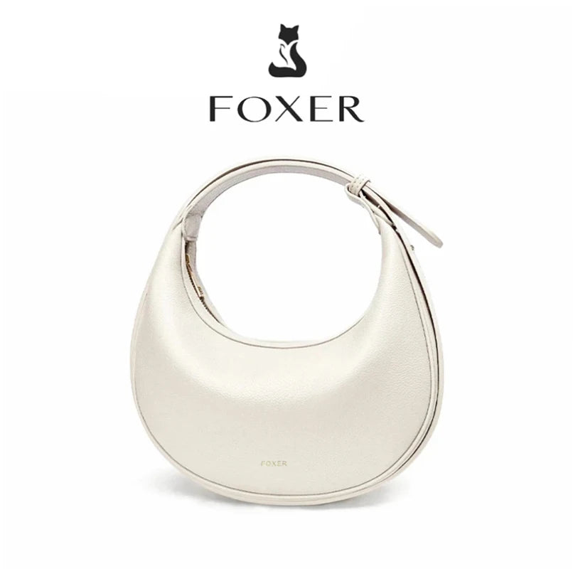 Bolso Satchel FOXER Luxury 2025 para mujer - Elegancia Estructurada y Contraste Sofisticado