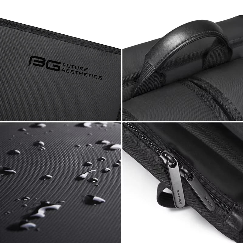 Mochila BANGE Antirrobo "Ultra-Slim Future" Impermeable - Protección Rígida y Perfil Aerodinámico