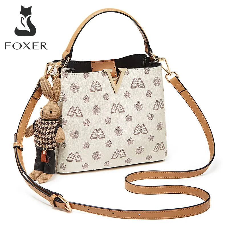 Bolso Bucket FOXER 2025 - Lujo Monogram Bandolera con Toque Juguetón