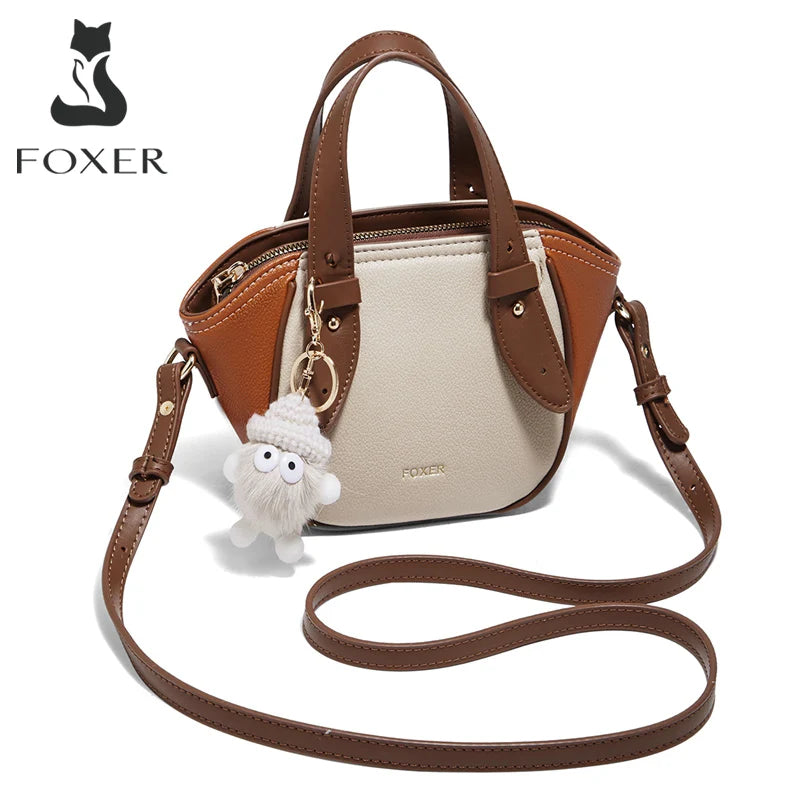 FOXER Otoño Invierno -Bolso de mensajero exquisito de mujer -Cuero PU 2025 - de hombro -cruzado de viaje al trabajo