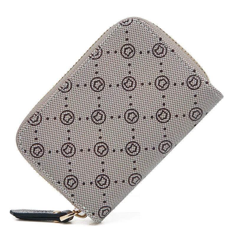 FOXER Mini Fashion Tarjetero Monogram para mujeres: Organización Elegante y Compacta