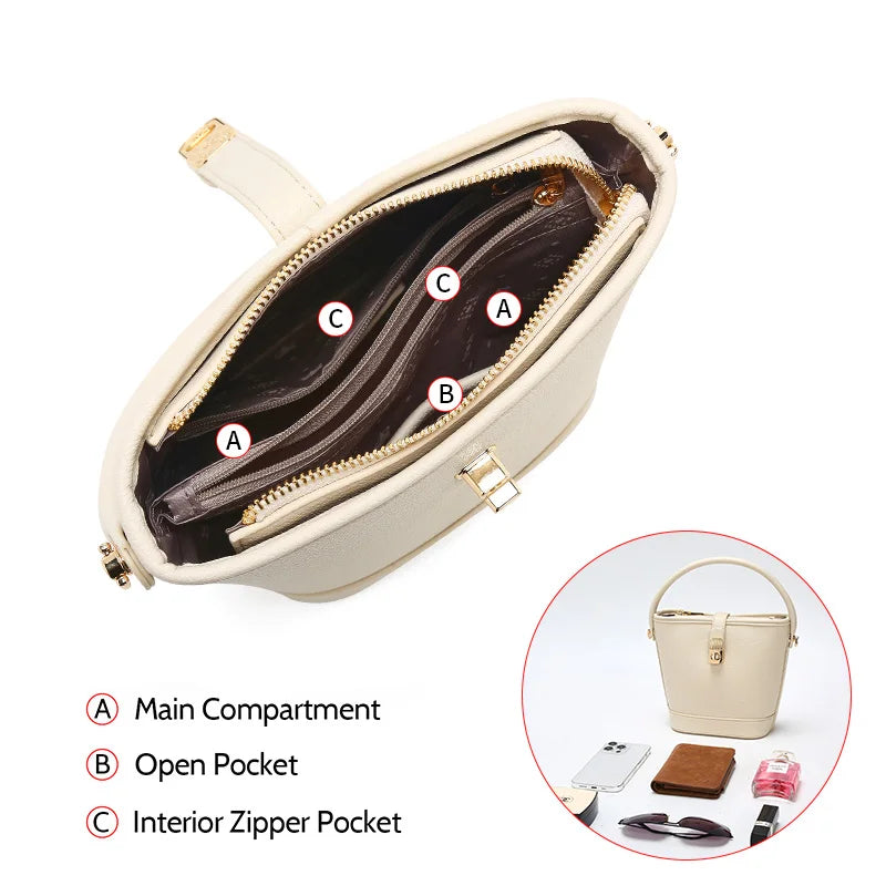 Bolso Cubo FOXER Lock 2025 - Estilo Minimalista y Capacidad Elegante