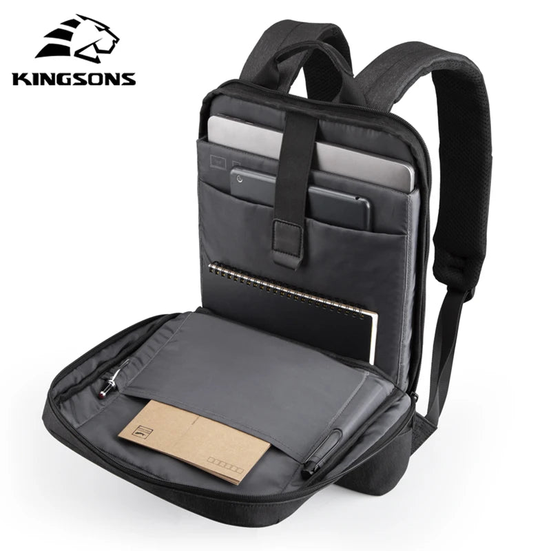 Mochila Ejecutiva Kingsons "Ultra-Slim Tech" - Innovación en Movimiento para portátil de 15,6 pulgadas