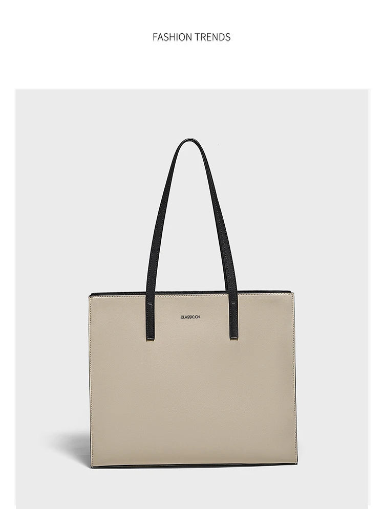 FOXER Nuevo Bolso 2025 Tote Ejecutivo FOXER Simple- Grande - Contraste Sofisticado de colores