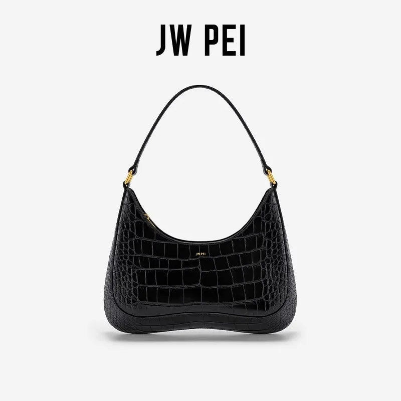 Bolso de Hombro "Eva" de JW PEI - Textura Croco de Lujo