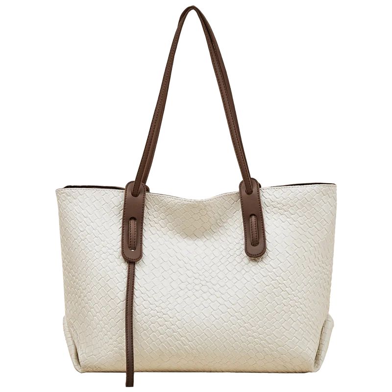 2025 Otoño e Invierno Bolso Tote FOXER Tejido: Elegancia Artesanal y Máxima Capacidad