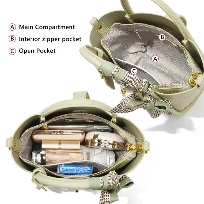 Bolso FOXER de Cuero Genuino bandolera cruzada de hombro para dama - Elegancia Versátil