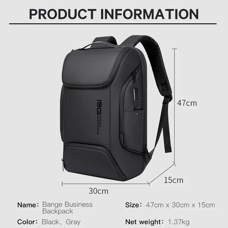 Mochila BANGE Multifuncional "Future Aesthetics" - Tecnología y Blindaje Urbano