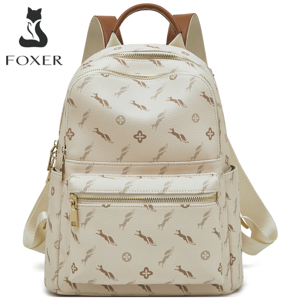 Mochila para mujer FOXER "Monograma Casual" de Estilo Urbano - Moda de viaje