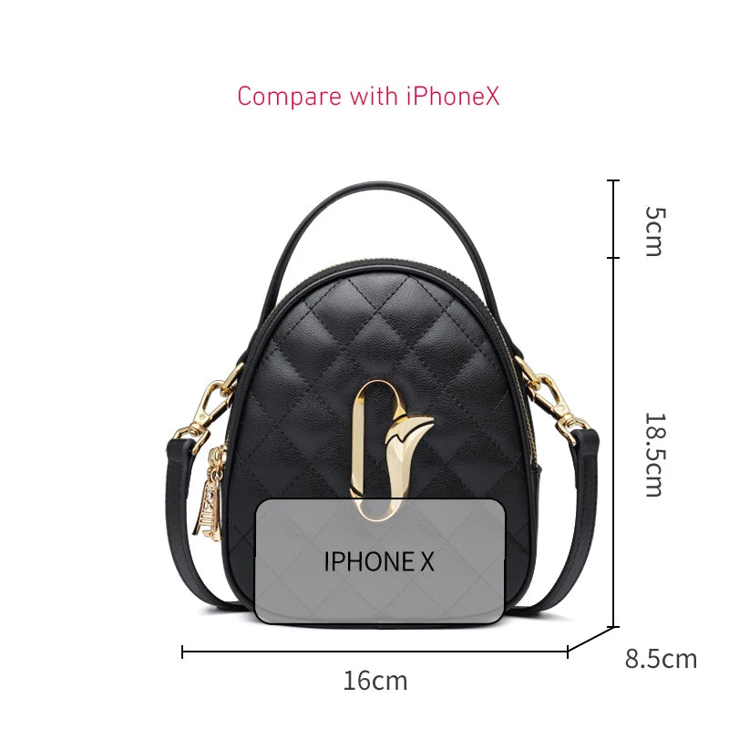 FOXER - Bolso Crossbody Oval "Golden Fox" - Elegancia en Curvas