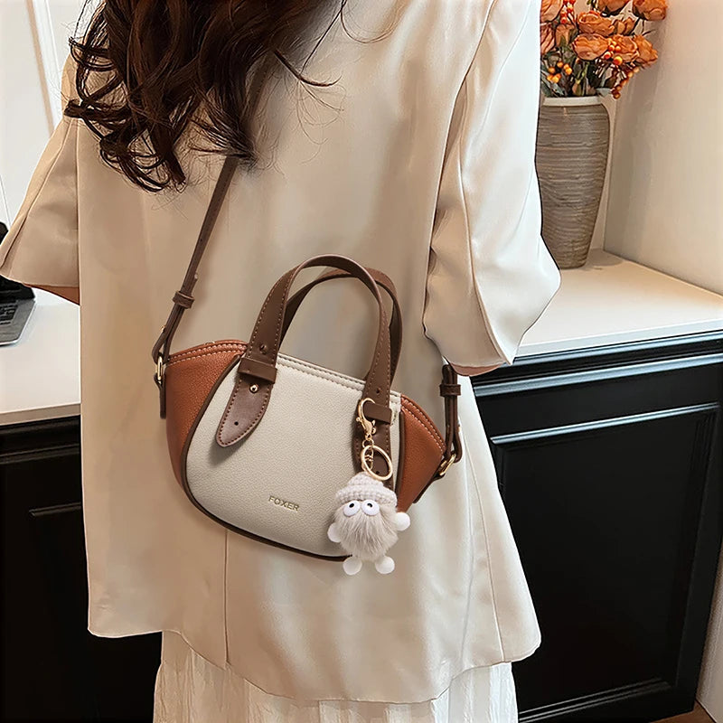 FOXER Otoño Invierno -Bolso de mensajero exquisito de mujer -Cuero PU 2025 - de hombro -cruzado de viaje al trabajo