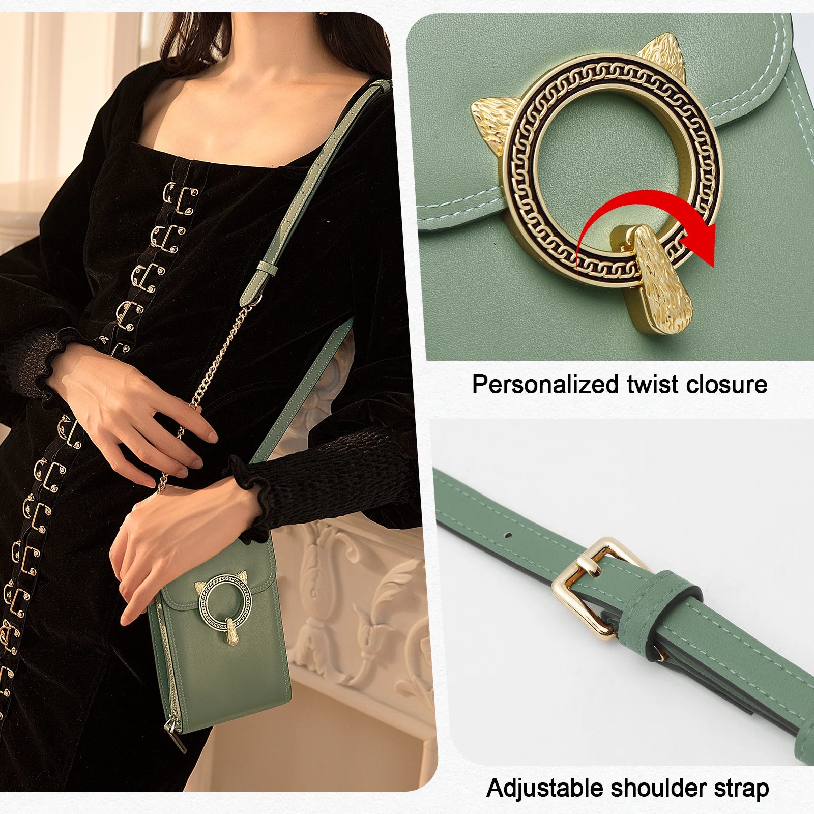 Porta Celular Feline Ring de FOXER 2025 - Minimalismo de Lujo