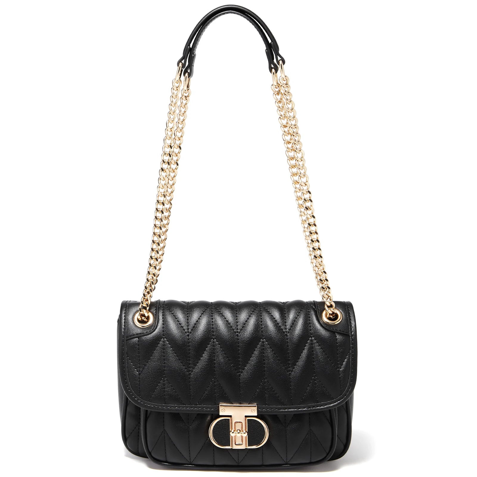 Bolso Clásico para mujer FOXER Fashion 2025  - Acolchado y Cadena Dorada