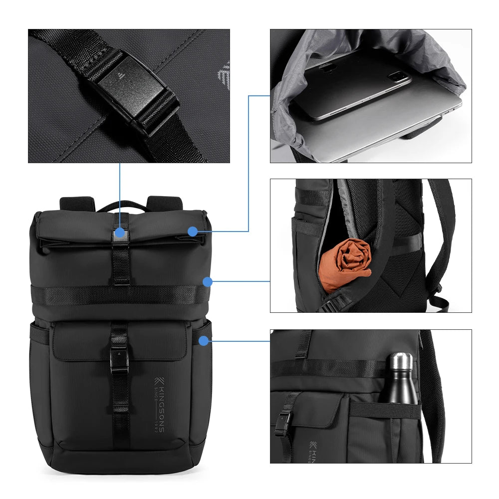 Mochila Kingsons 2025 "Multi-Link" impermeable- Organización Táctica y Estilo Urbano