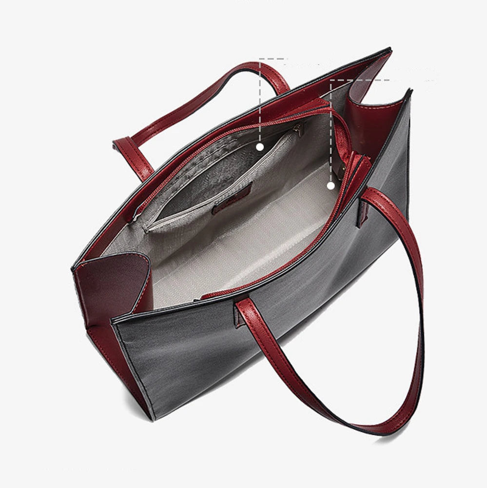 FOXER Nuevo Bolso 2025 Tote Ejecutivo FOXER Simple- Grande - Contraste Sofisticado de colores