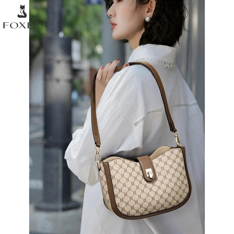 Bolso Bandolera FOXER 2025- Monogram Curvo y Sofisticado