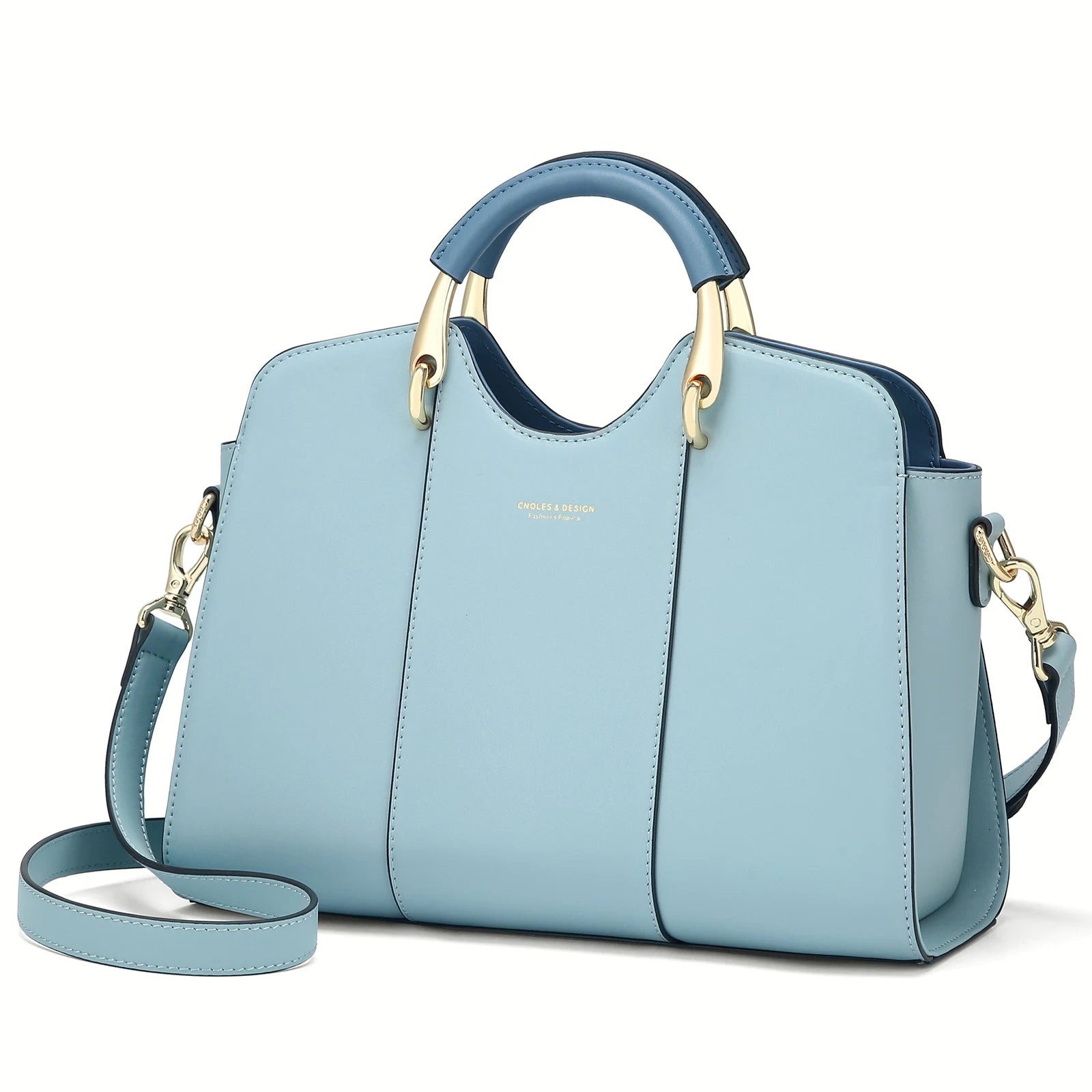 Bolso Satchel CNOLES - Minimalismo Chic en Tonos Neutros - Bandolera de mano para un estilo sofisticado