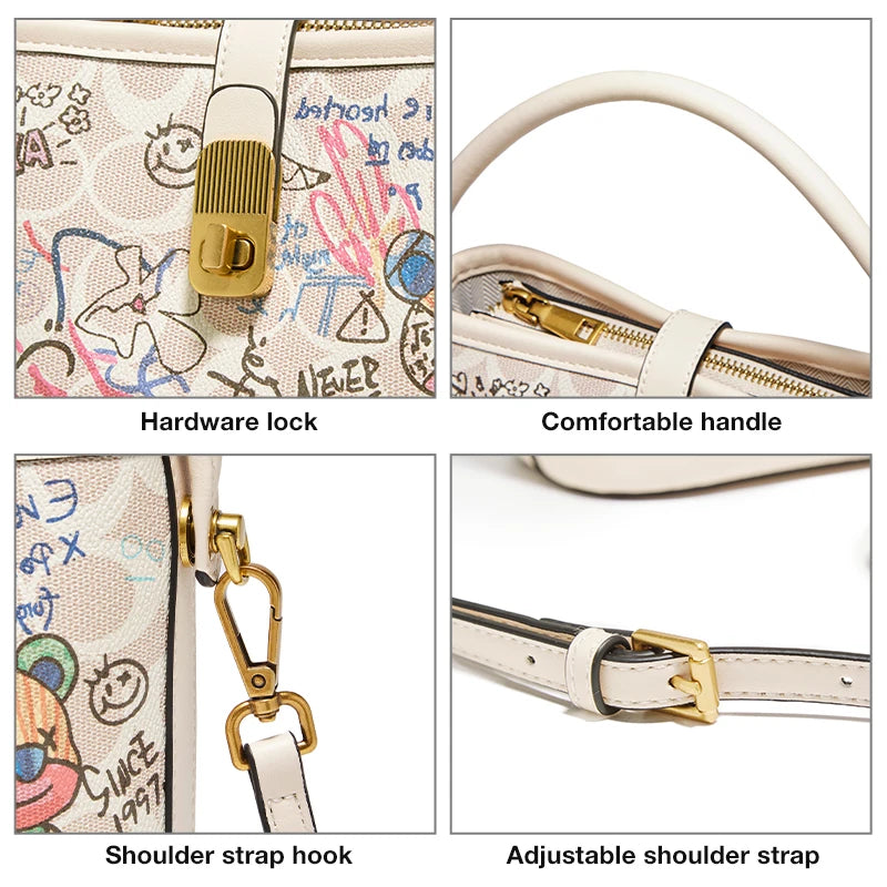 Bolso Bucket FOXER Shark Graffiti - Arte Urbano de Lujo