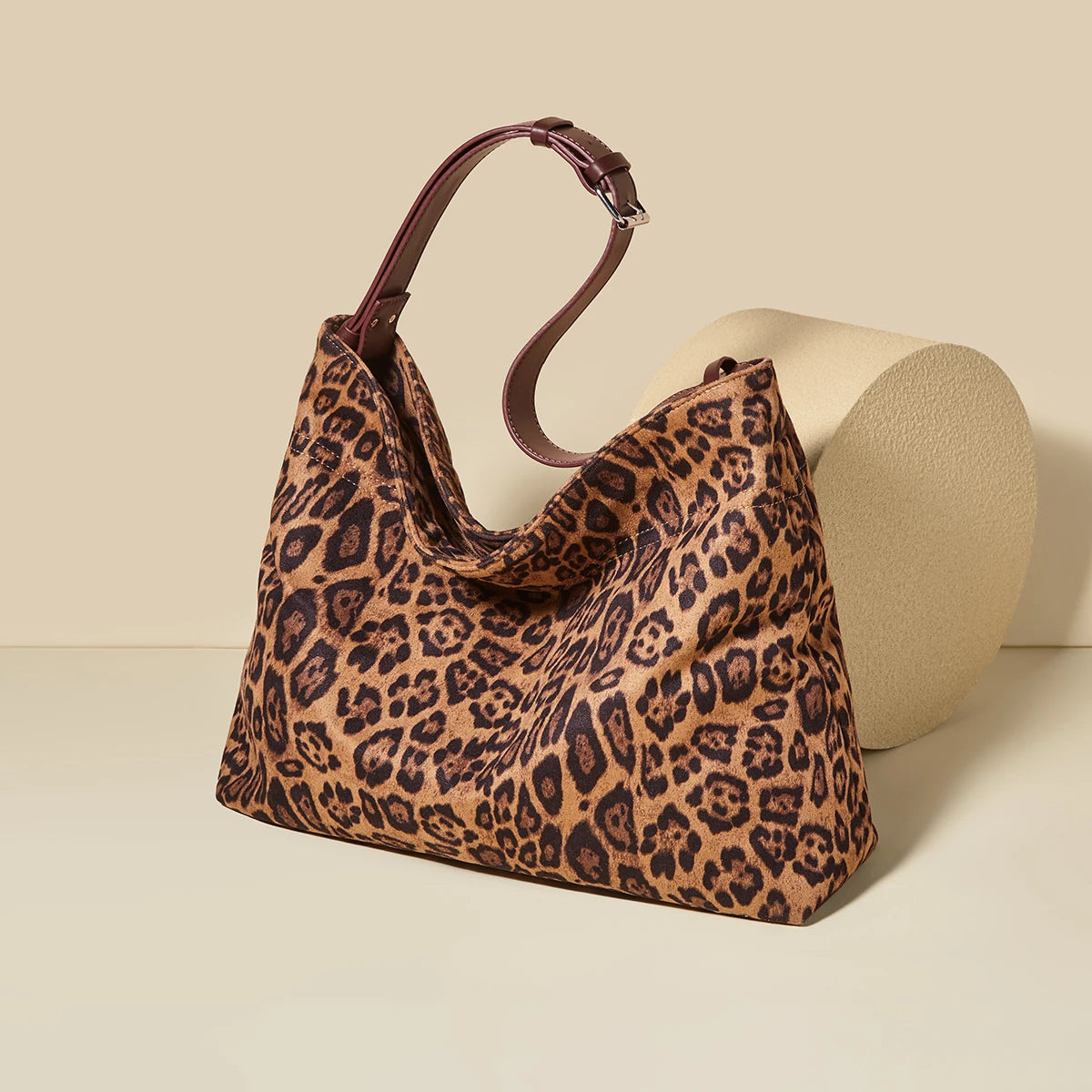 Bolso Hobo FOXER para mujer – Grande con Estampado Leopardo Audaz