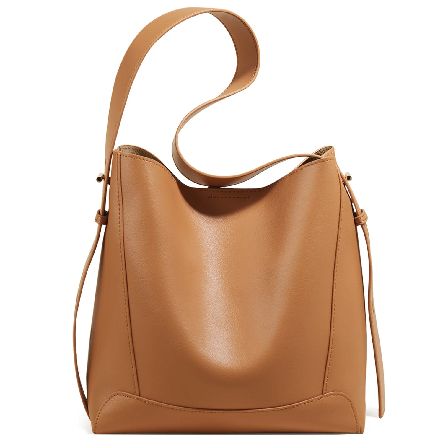 FOXER-Leather Classic Women Shoulder Bag 2025- Cubo "Minimalista Elegante" de Piel Suave