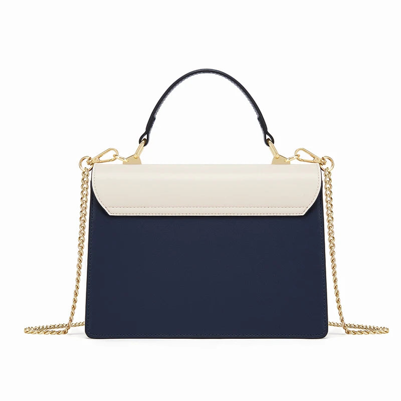 CLONES for Women -Bolso de Hombro "Bee Chic" Bicolor - Navy & Cream