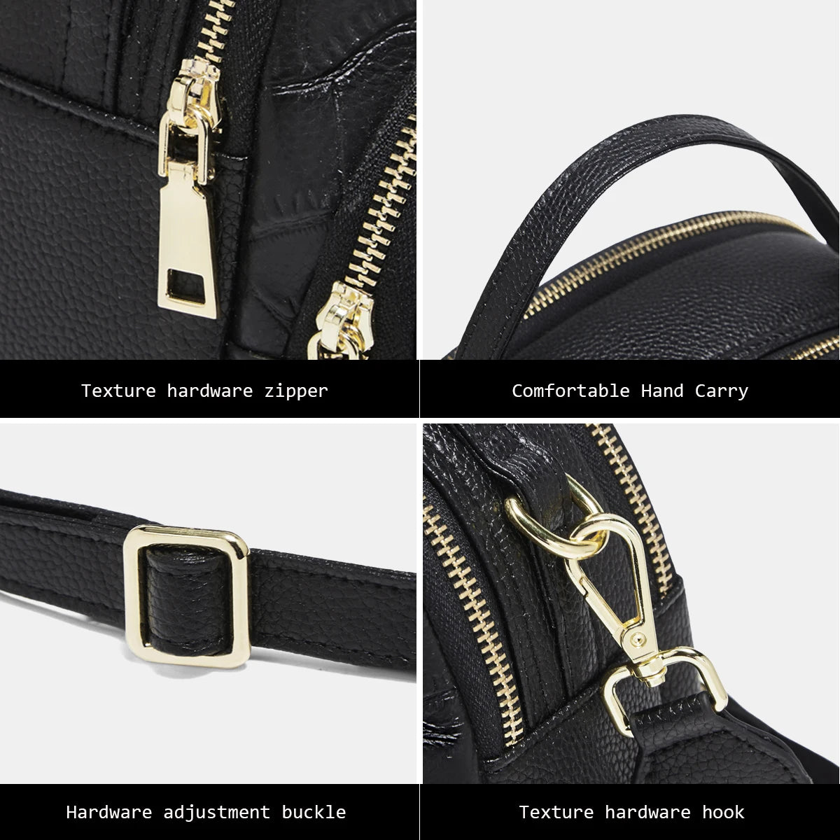 Bolso Crossbody "Triple Zip" de FOXER Otoño e Invierno- Funcionalidad de Lujo