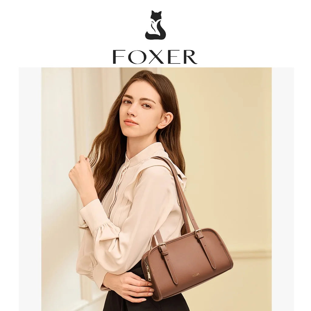 Bolso de Hombro FOXER 2025 Otoño Invierno  - Estilo Baguette Minimalista