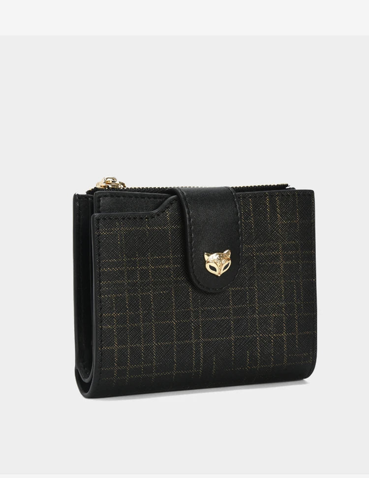 Cartera Compacta FOXER de Lujo para mujer plegable antirrobo