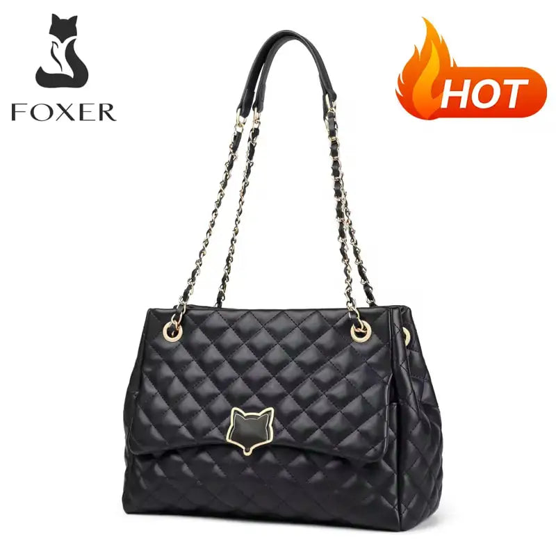 FOXER Bolso Bandolera Acolchado FOXER "Hot" - Estilo Icónico de cuero