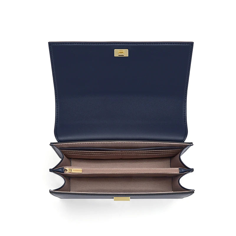 CLONES for Women -Bolso de Hombro "Bee Chic" Bicolor - Navy & Cream