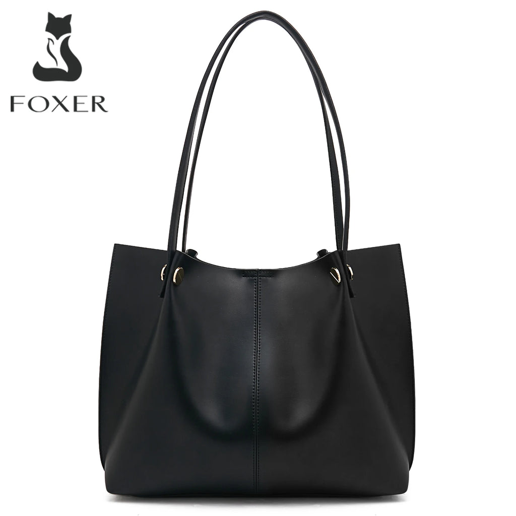 Bolso tote de Hombro FOXER 2025 Textura para mujer de gran capacidad - Elegancia Minimalista