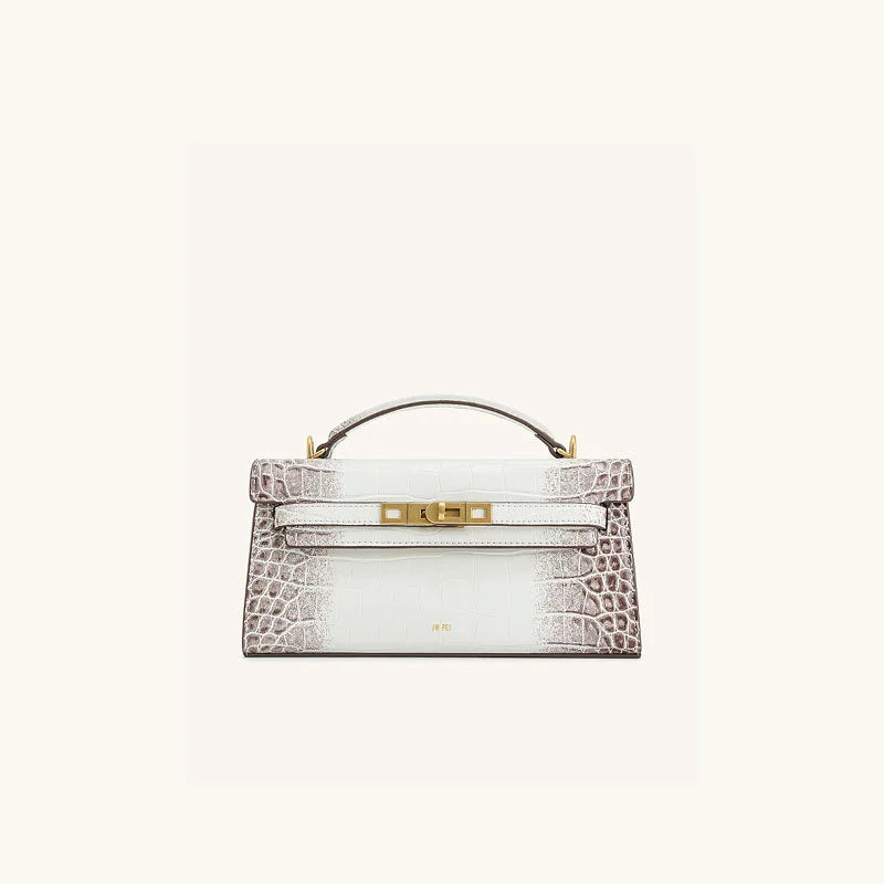 JW PEI Nuevo Bolso de Mano "Haro" de JW PEI - Gradiente Croco White & Grey
