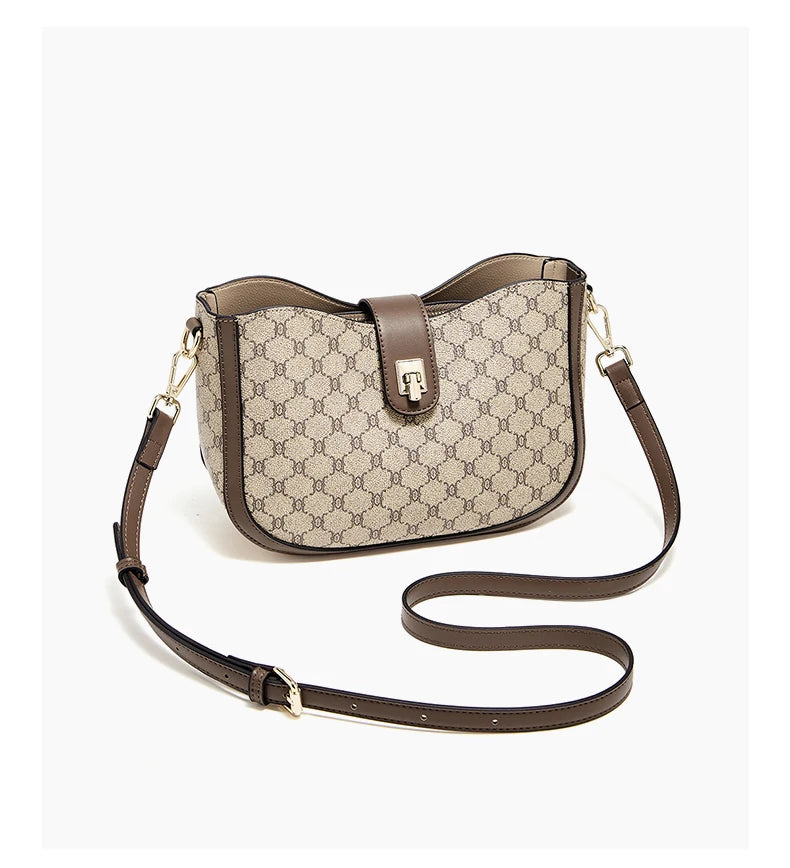 Bolso Bandolera FOXER 2025- Monogram Curvo y Sofisticado