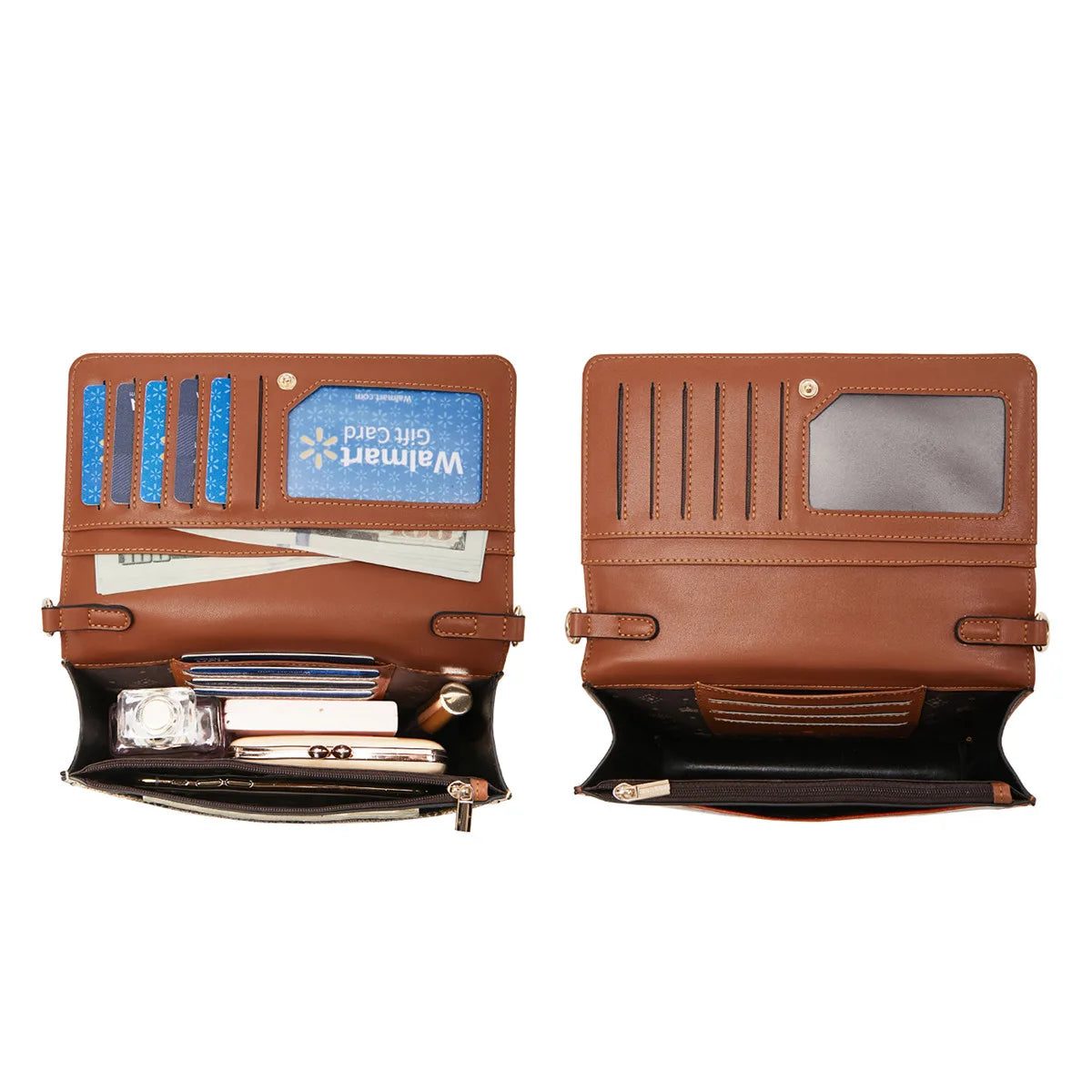 Bolso Bandolera FOXER para mujeres de Cuero Clásico con porta tarjetas | Estilo Satchel Horizontal con Broche de Zorro