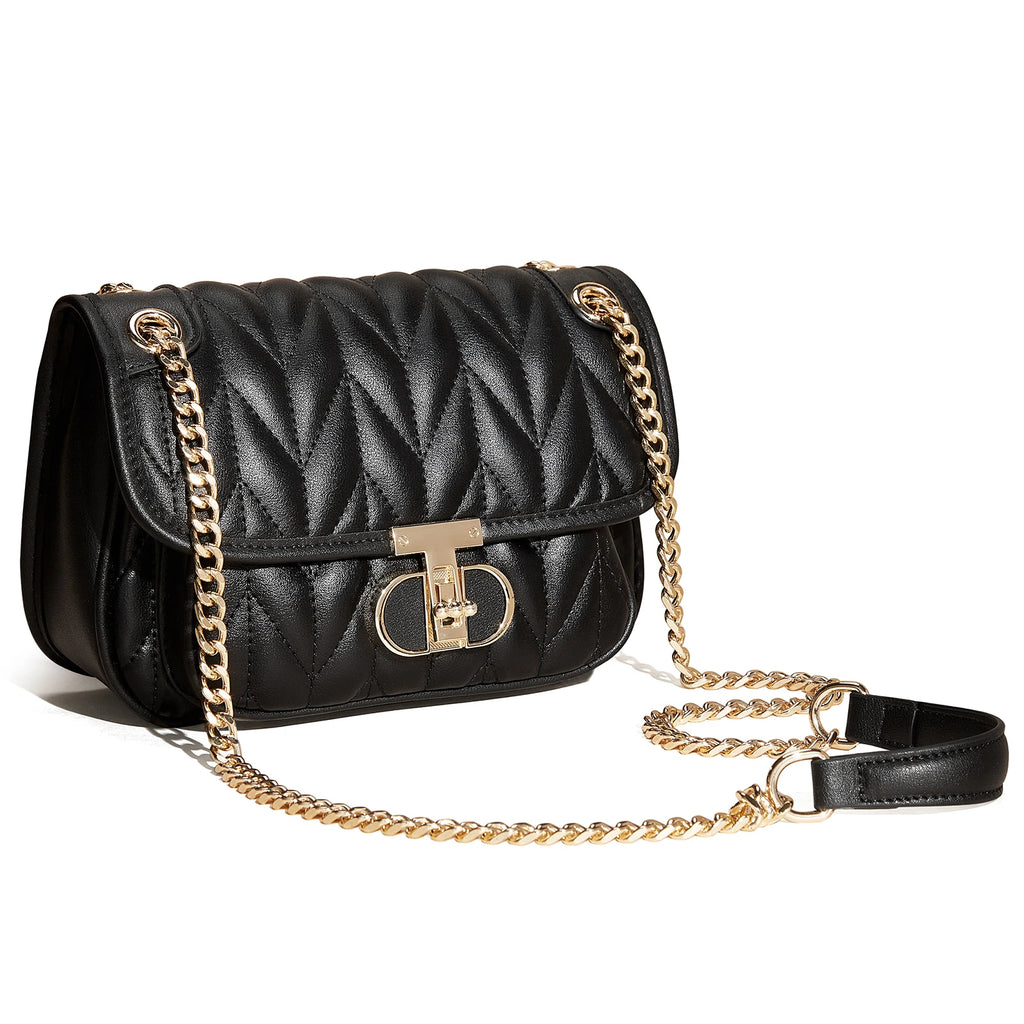 Bolso Clásico para mujer FOXER Fashion 2025  - Acolchado y Cadena Dorada