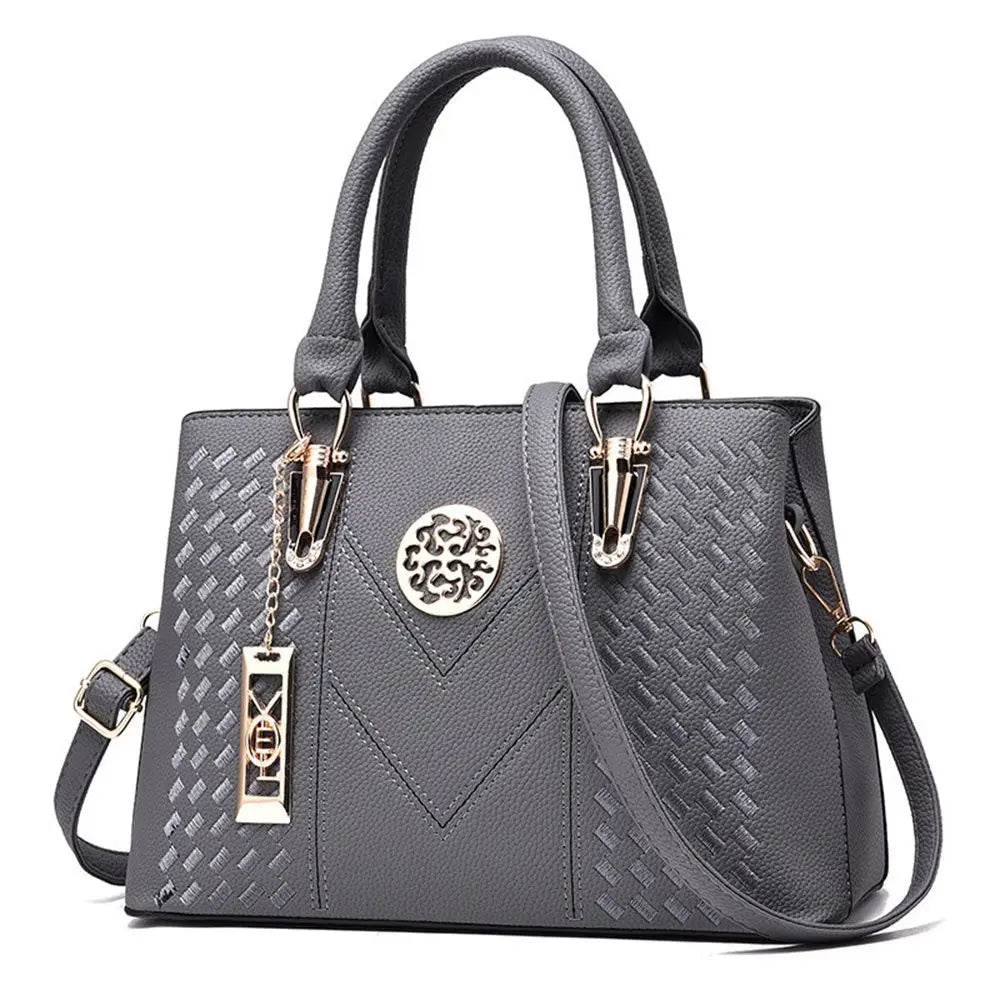 Elegant "Textured Luxury" Satchel Bag - Fashion 2025