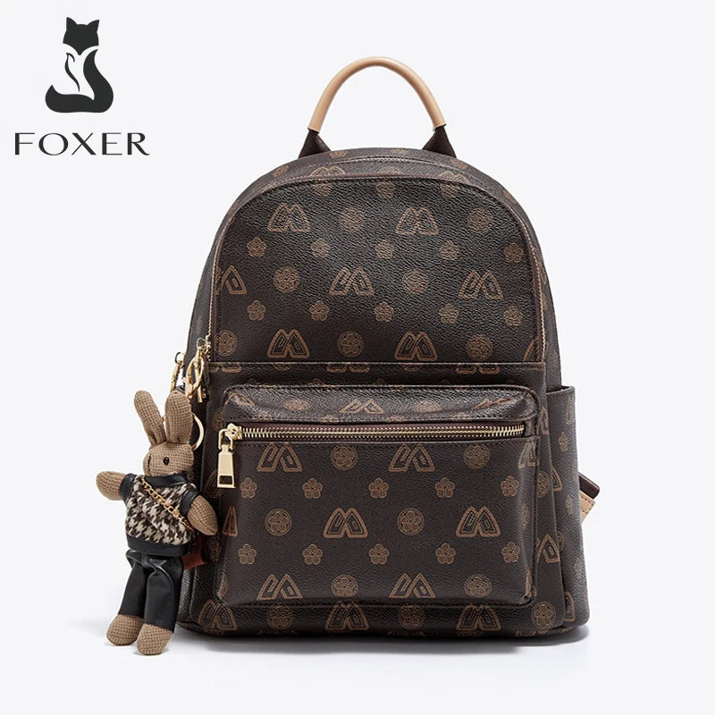 Mochila para mujer FOXER "Monograma Casual" de Estilo Urbano - Moda de viaje