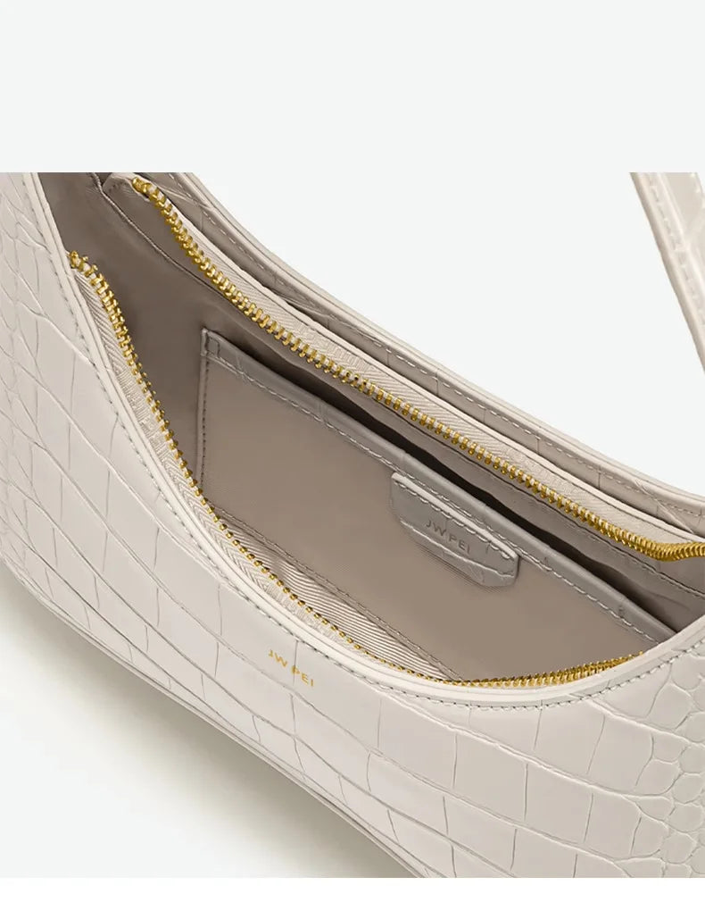 Bolso de Hombro "Eva" de JW PEI - Textura Croco de Lujo