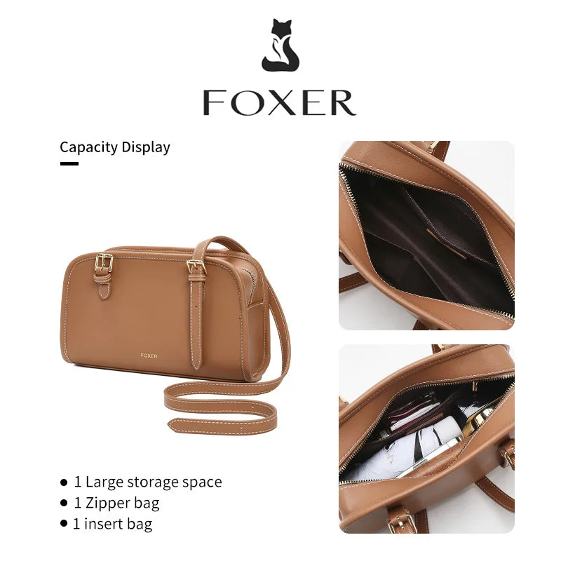Bolso de Hombro FOXER 2025 Otoño Invierno  - Estilo Baguette Minimalista
