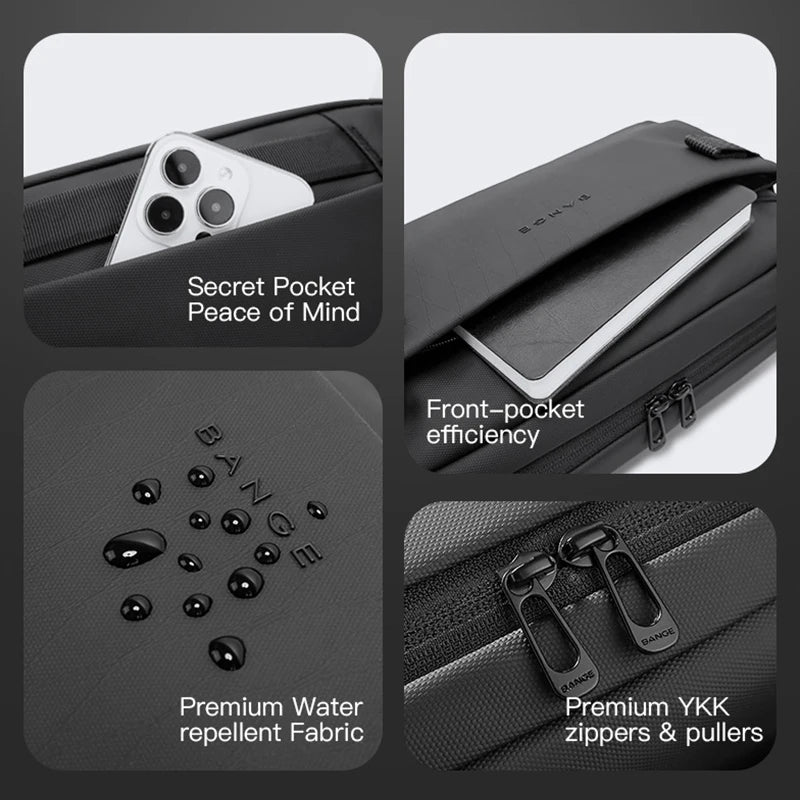 Riñonera BANGE "Urban Sling Pro" Impermeable - Libertad y Estética Técnica