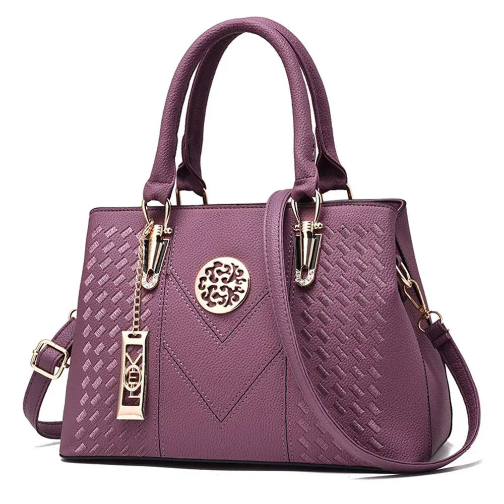 Elegant "Textured Luxury" Satchel Bag - Fashion 2025